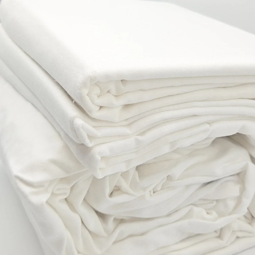 Brooks Brothers Queen Size 4pc‎ Turkish Cotton Flannel Sheet Set Ivory